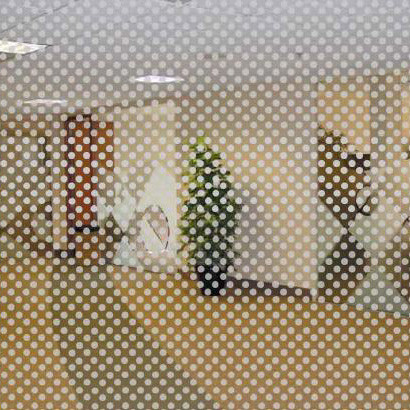 Milky-white window films – Matt Dots Small