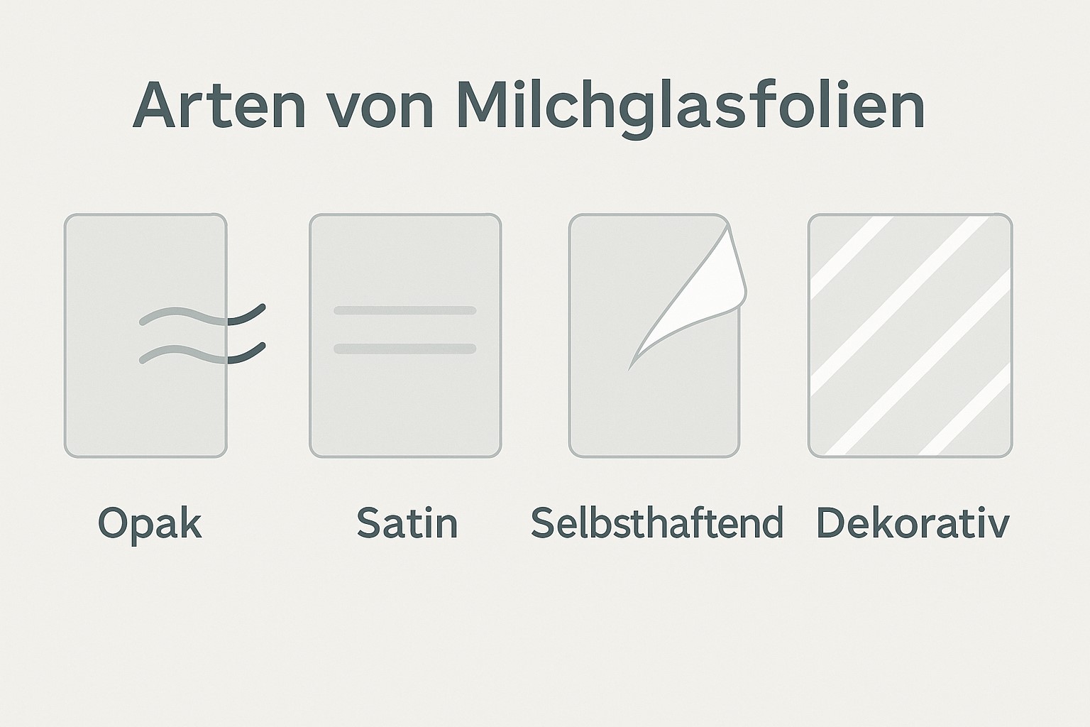 Arten von Milchglasfolien