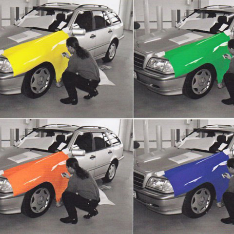 Colourful car films for car trimming 970 glossy as pieces from 5 meters