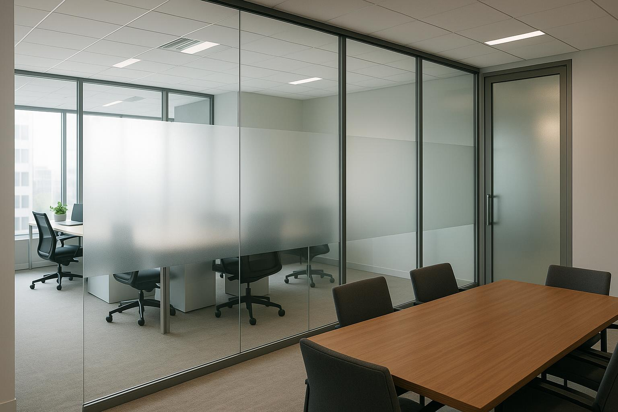 Milchglasfolie für Büro und Glaswände