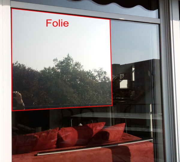 6,57€/m²) Spiegelfolie Silber Sichtschutz-Folie Sonnenschutzfolie  Fensterfolie