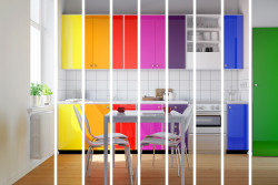 Folien für Möbel und Wand in Unifarben Optik