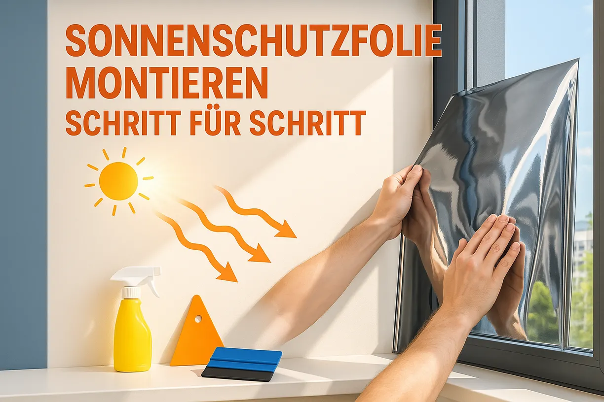 Sonnenschutzfolie montieren - Schritt für Schritt Anleitung