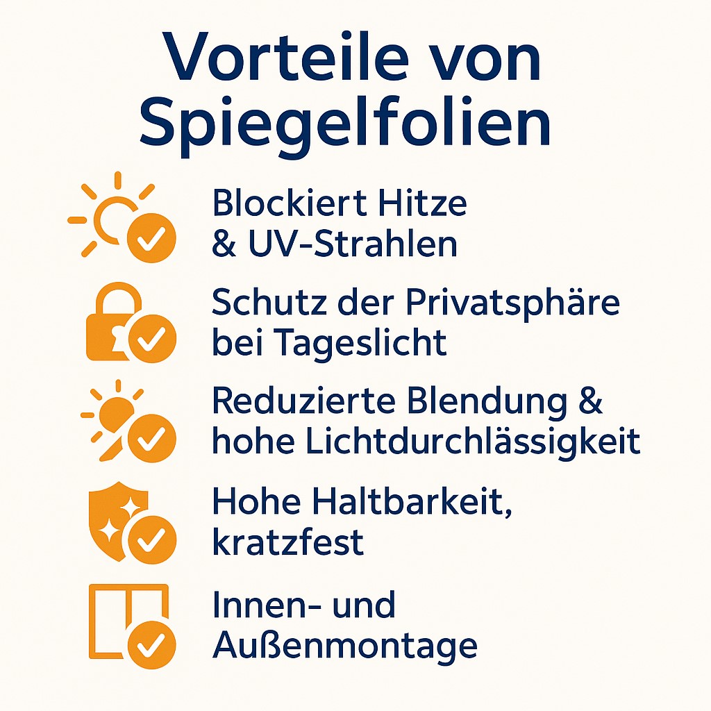 Spiegelfolien Effekt
