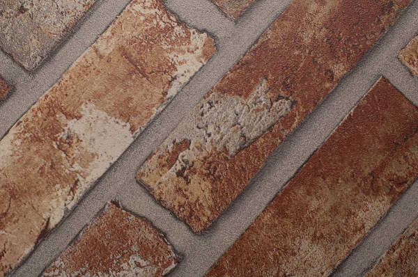 NG-NF 968 - foil for furniture and wall, natural stone, red bricks