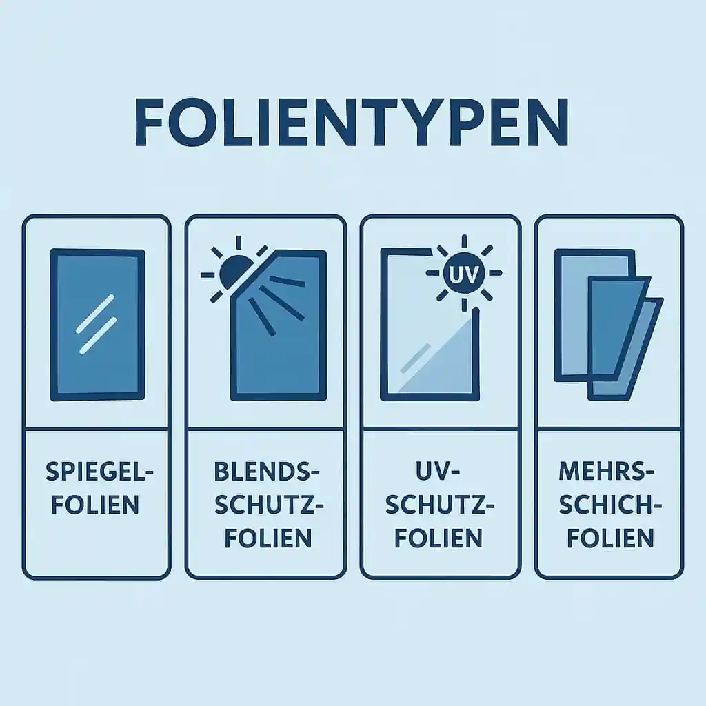 Sonnenschutzfolien Montage Übersicht