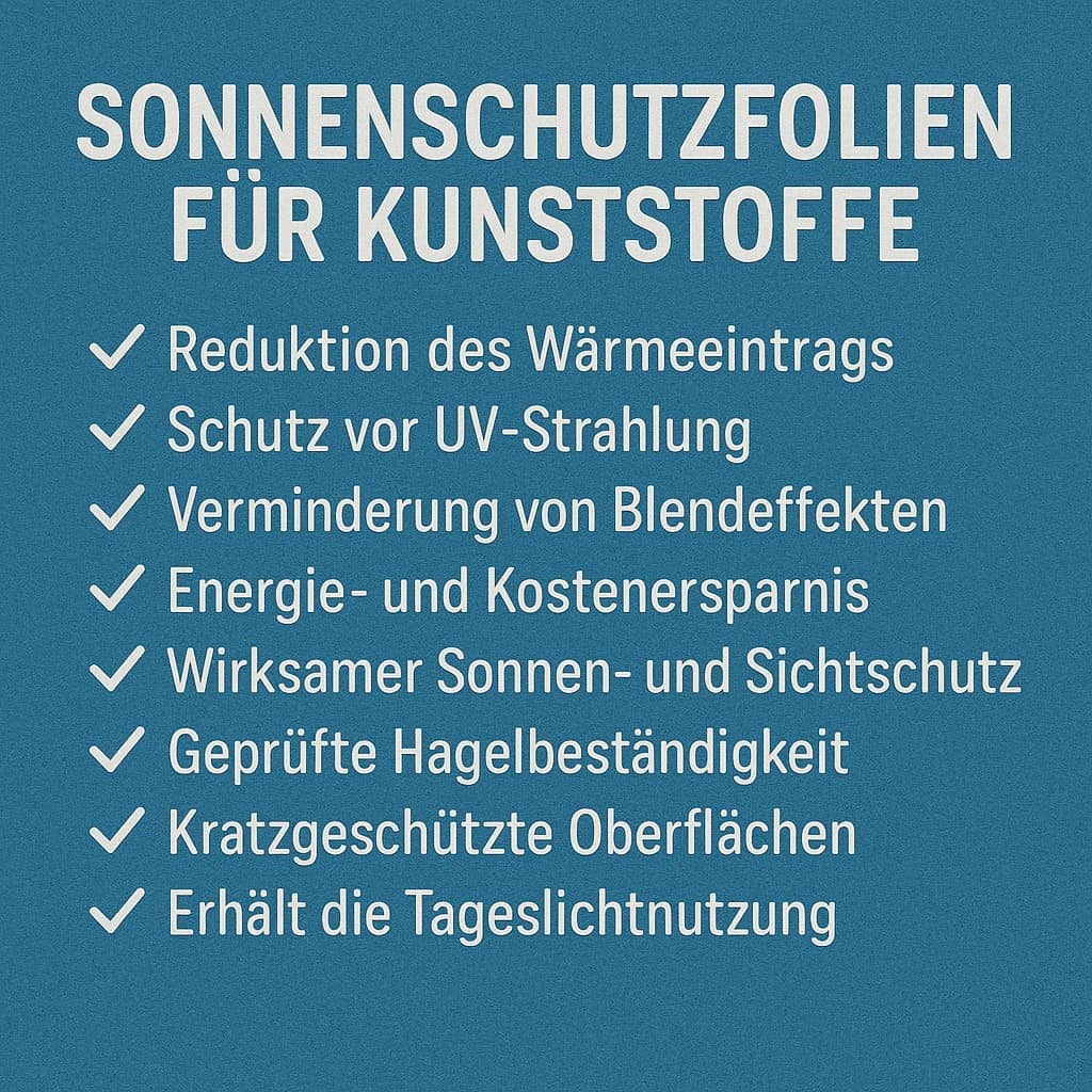 Kunststoff-Wintergartendach mit Sonnenschutzfolie