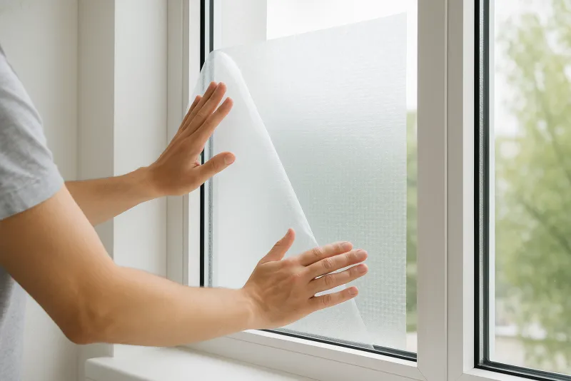 Adhäsionsfolie Fenster bestellen und einfach montieren - statische Fensterfolie kaufen