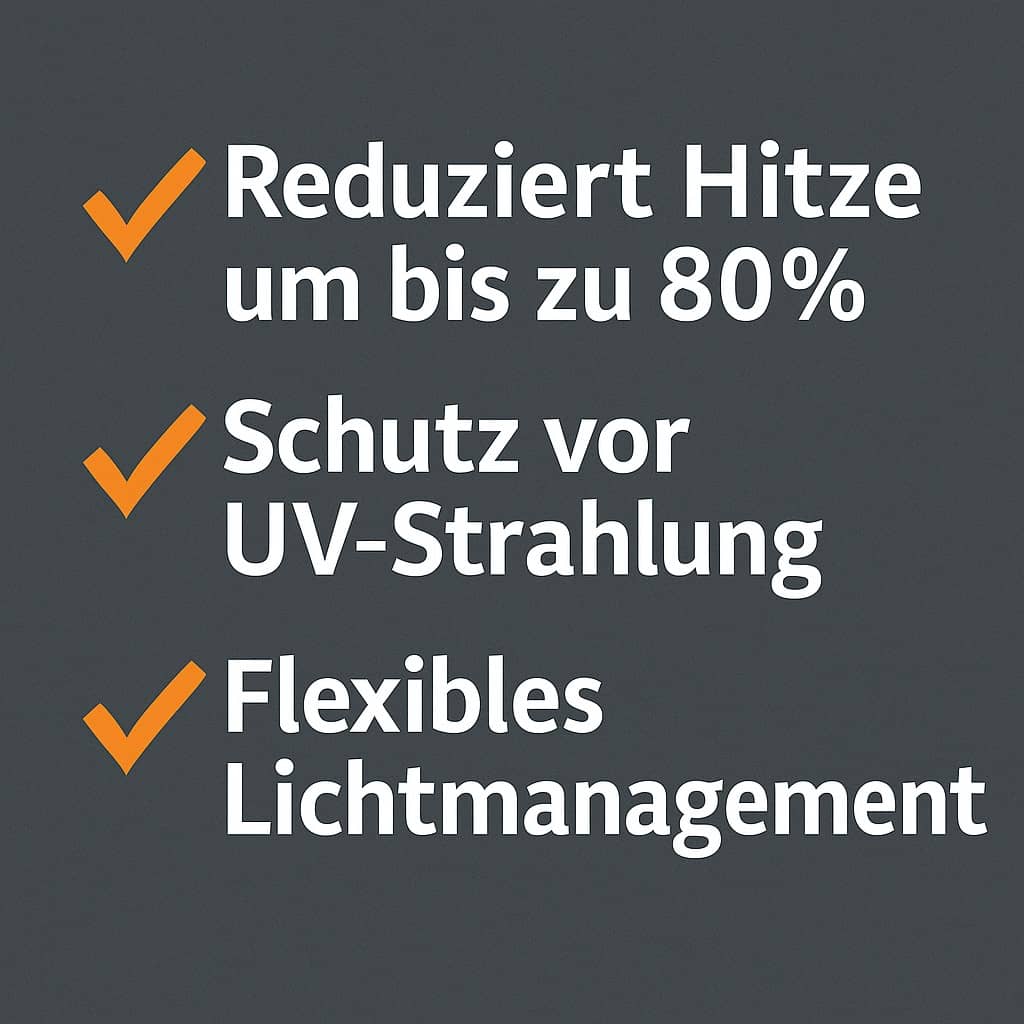 Übersicht Sonnenschutzrollos