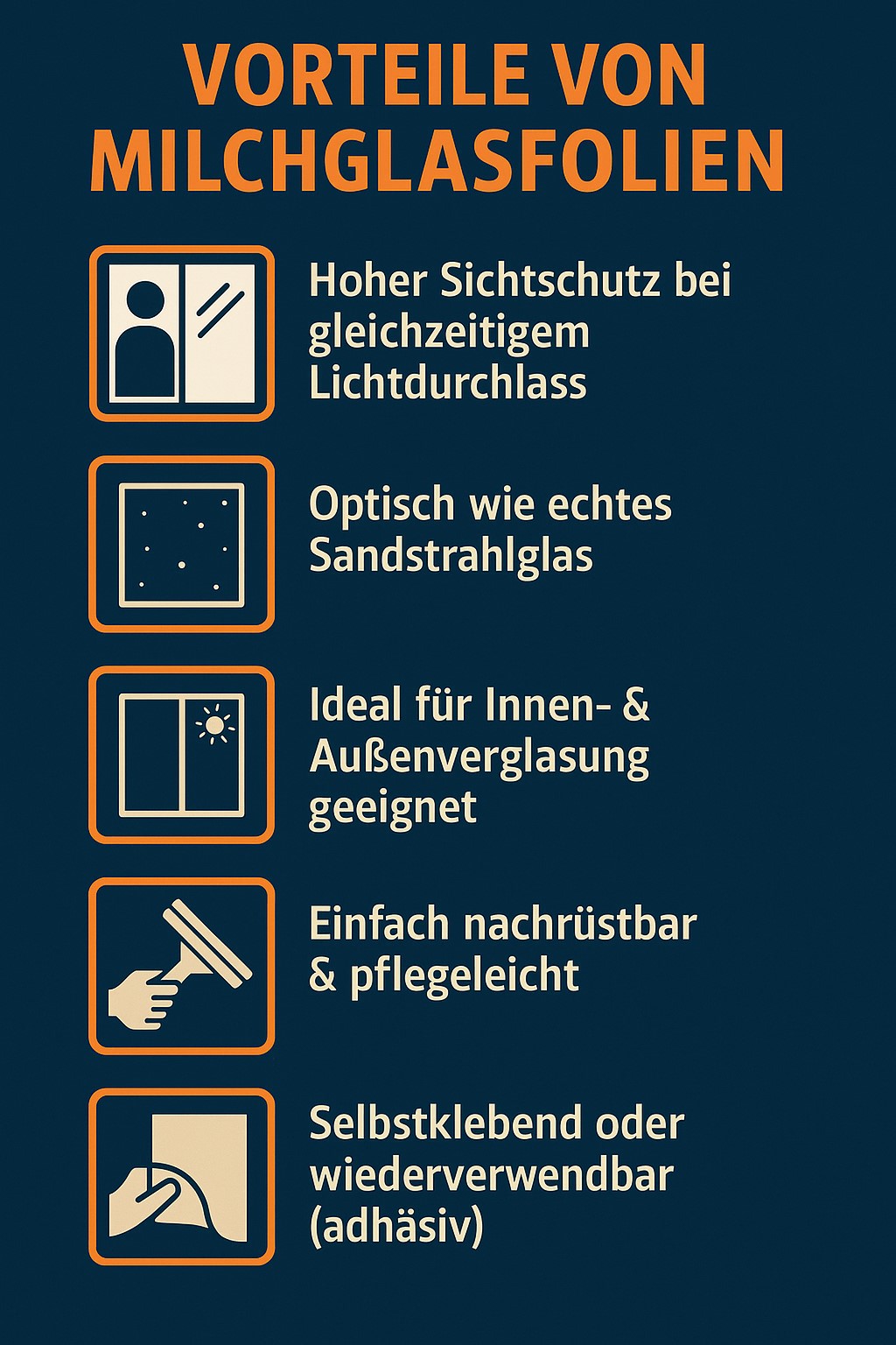 Milchglasfolien Ratgeber Übersicht