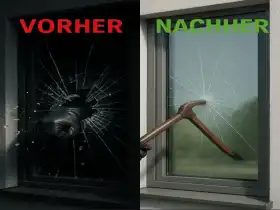 A1 Einbruchschutzfolien Klar 12 mil SR