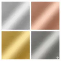 Metall-Effekt-Folien CA23 glänzend & gebürstet Metall-Effekt-Folien CA23 glänzend & gebürstet