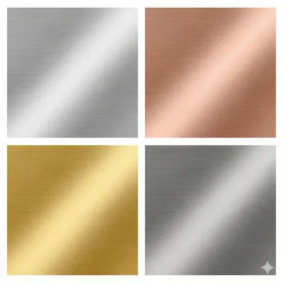 Metall-Effekt-Folien CA23 glänzend & gebürstet